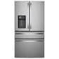 GE Profile 27.9 Cu. Ft. Smart 4-Door French-Door Refrigerator with Kitchen Assistant in Fingerprint Resistant Stainless Steel, , large