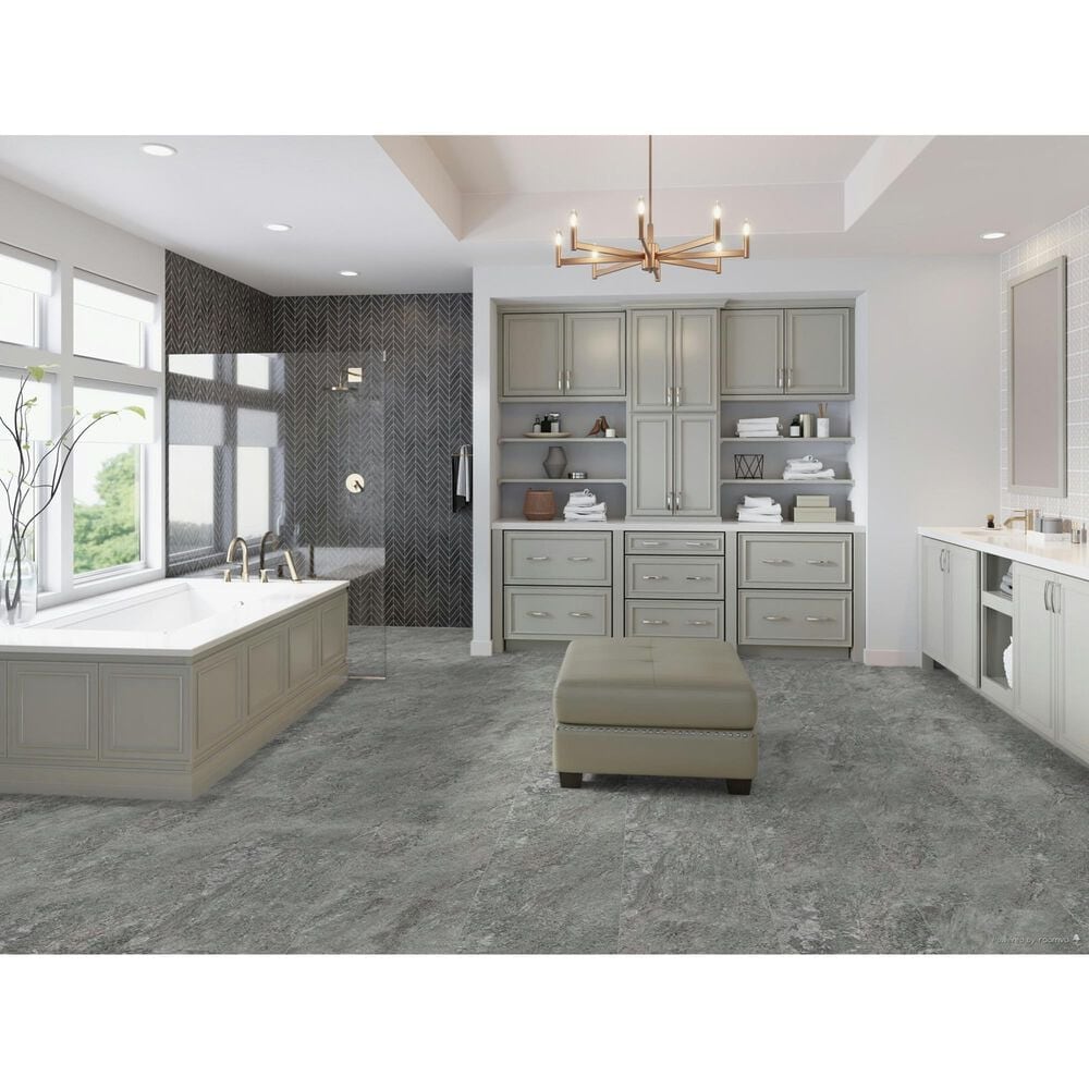 Fuzion SmartDrop Elite Quarry 18&quot; x 36&quot; Luxury Vinyl Tile, , large