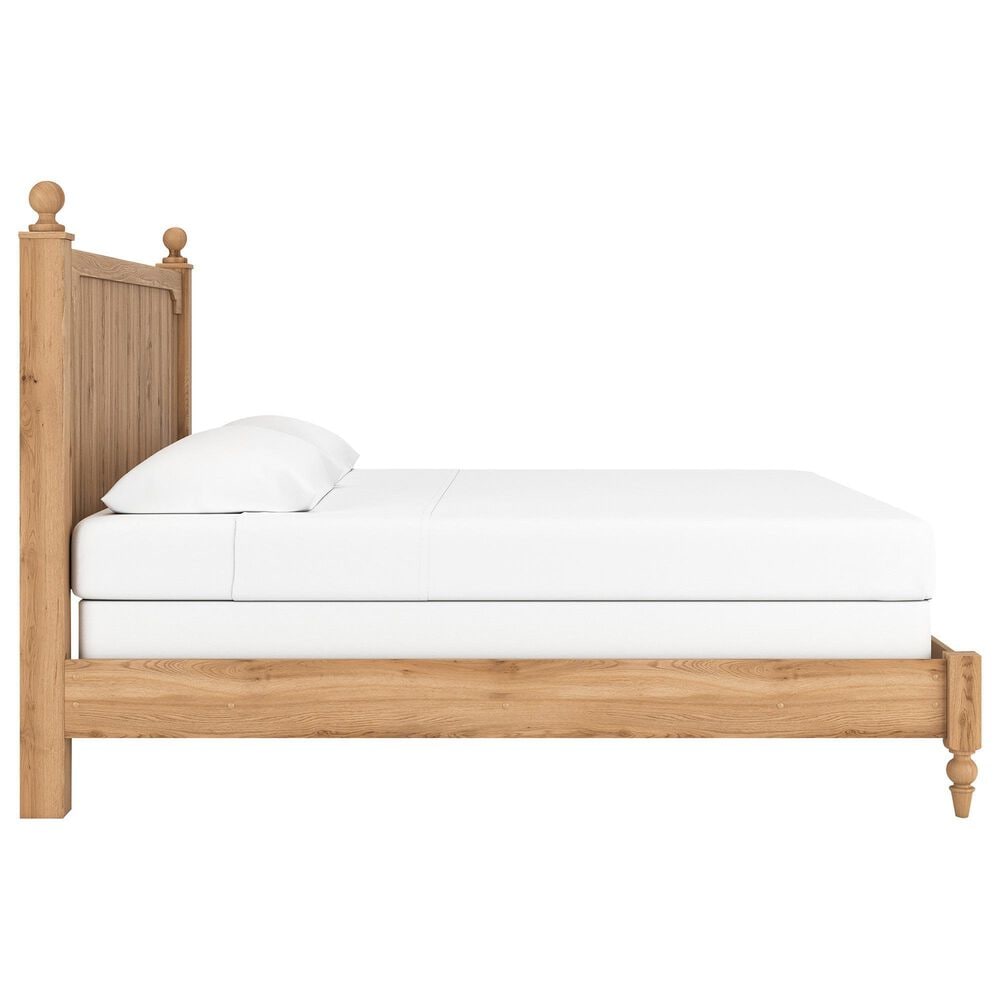 Ashley Aleaport King Panel Bed in Warm Brown, , large