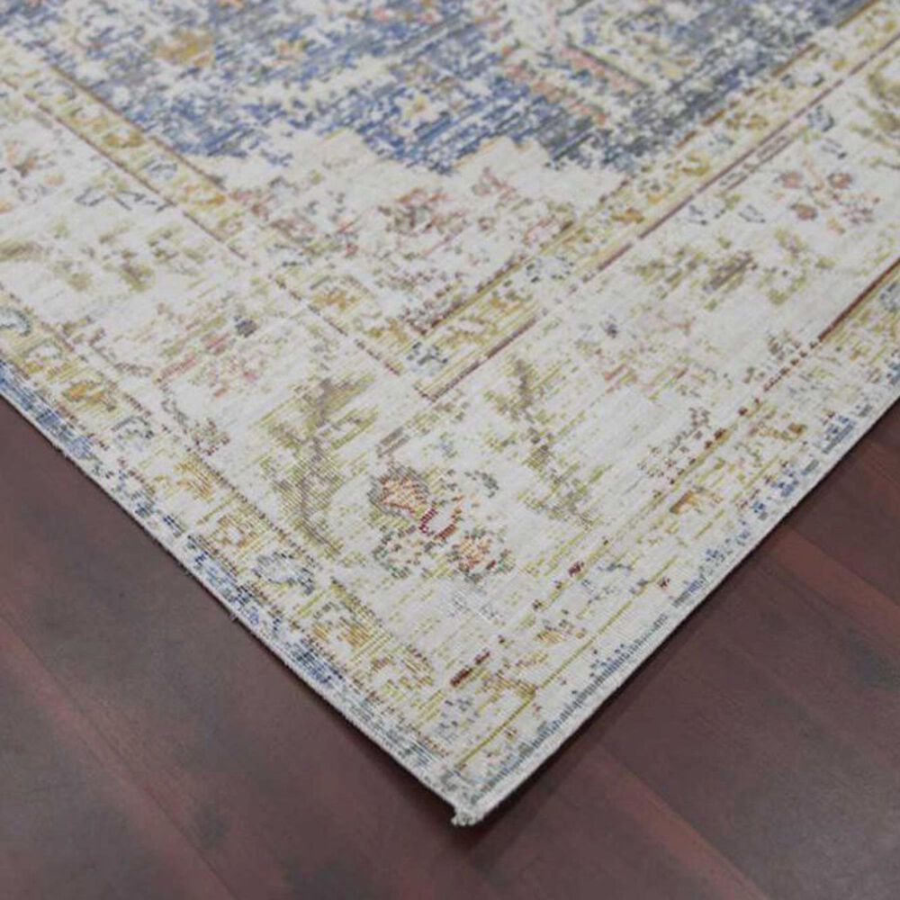 Amer Rugs Century 2&#39; x 3&#39; Indigo Blue and Ivory Area Rug, , large