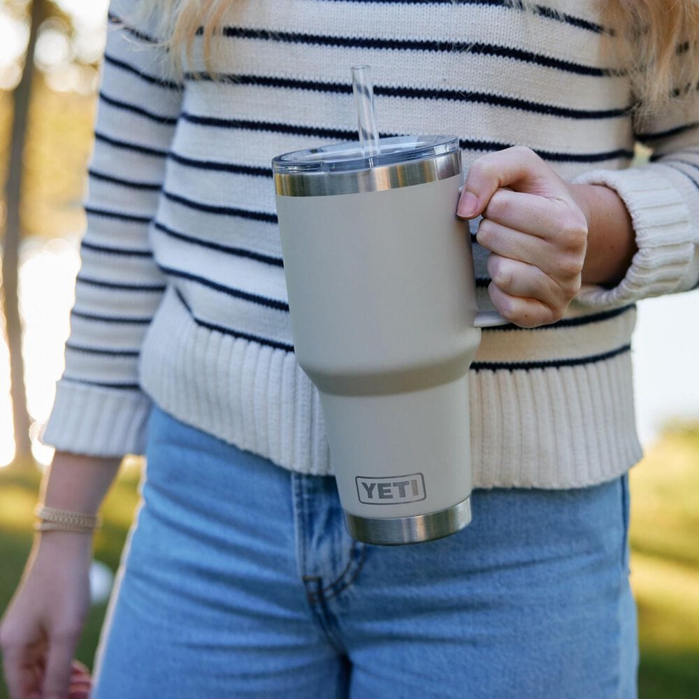 YETI Rambler 35 Oz Straw Mug with Straw Lid in Cape Taupe, , large