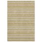 Dalyn Rug Company Soft Essentials Striped Gold 10" x 14" Indoor/Outdoor Area Rug, , large