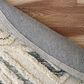 L&R Resources Sinuous Geometric Motif 4" Round Cream, Blue and Gray Area Rug, , large