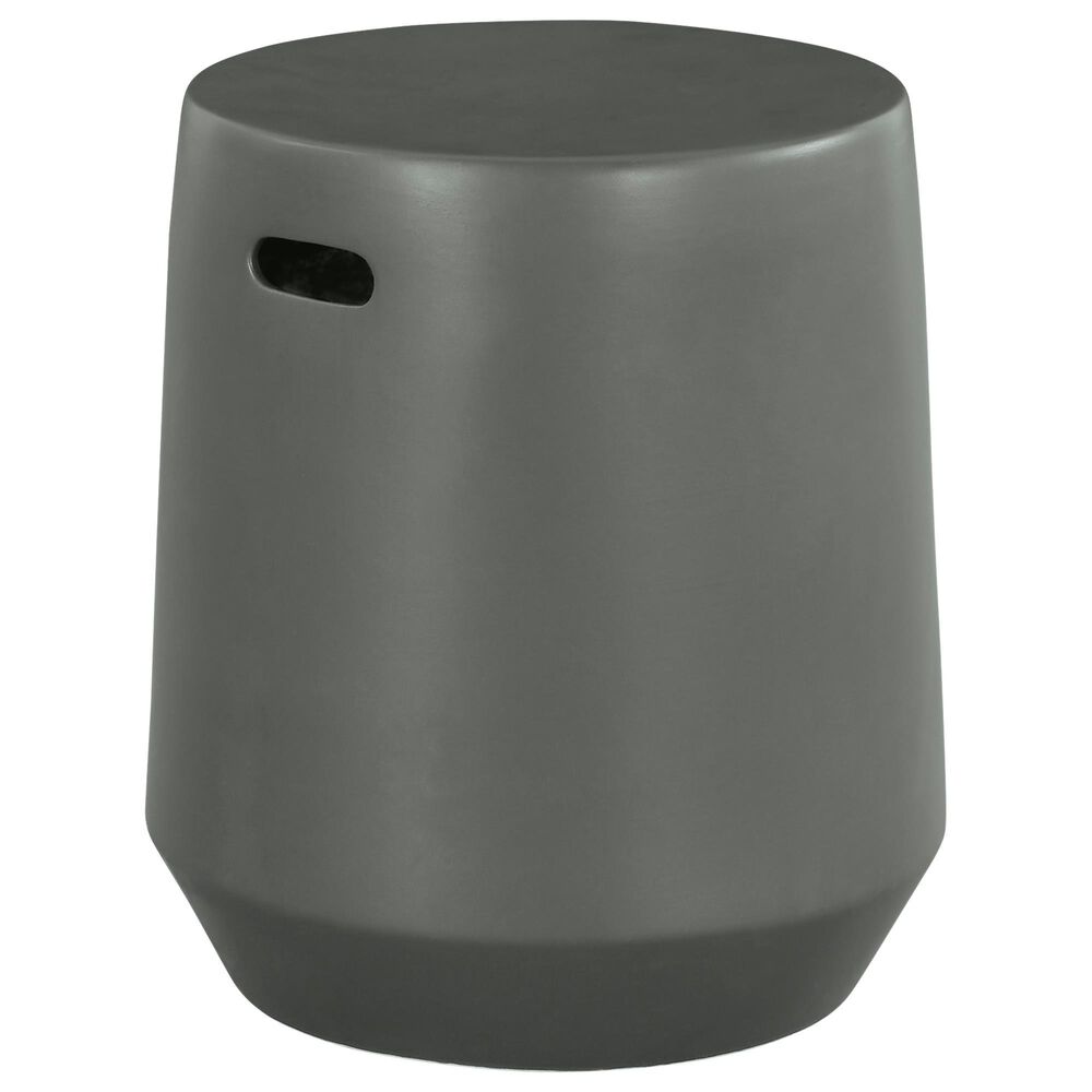 Ashley Kalmunds Ceramic Stool in Gray, , large