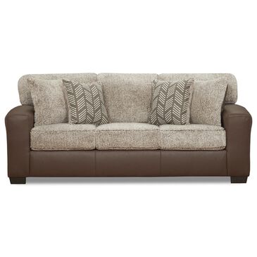 Arapahoe Home 6100 Stationary Queen Sleeper in Shearling Fawn and Coconut Mocha, , large