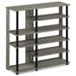 HOMLUX 6-Tier Shoe Rack in French Oak and Black, , large