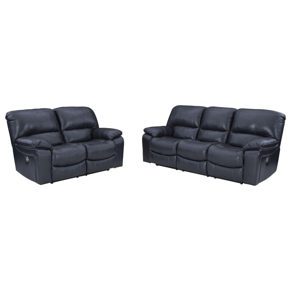 Ashley Leesworth 2-Piece Power Reclining Living Room Set in Ocean, , large