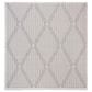 Safavieh Bermuda 5" Square Cream and Grey Indoor/Outdoor Area Performance Rug, , large