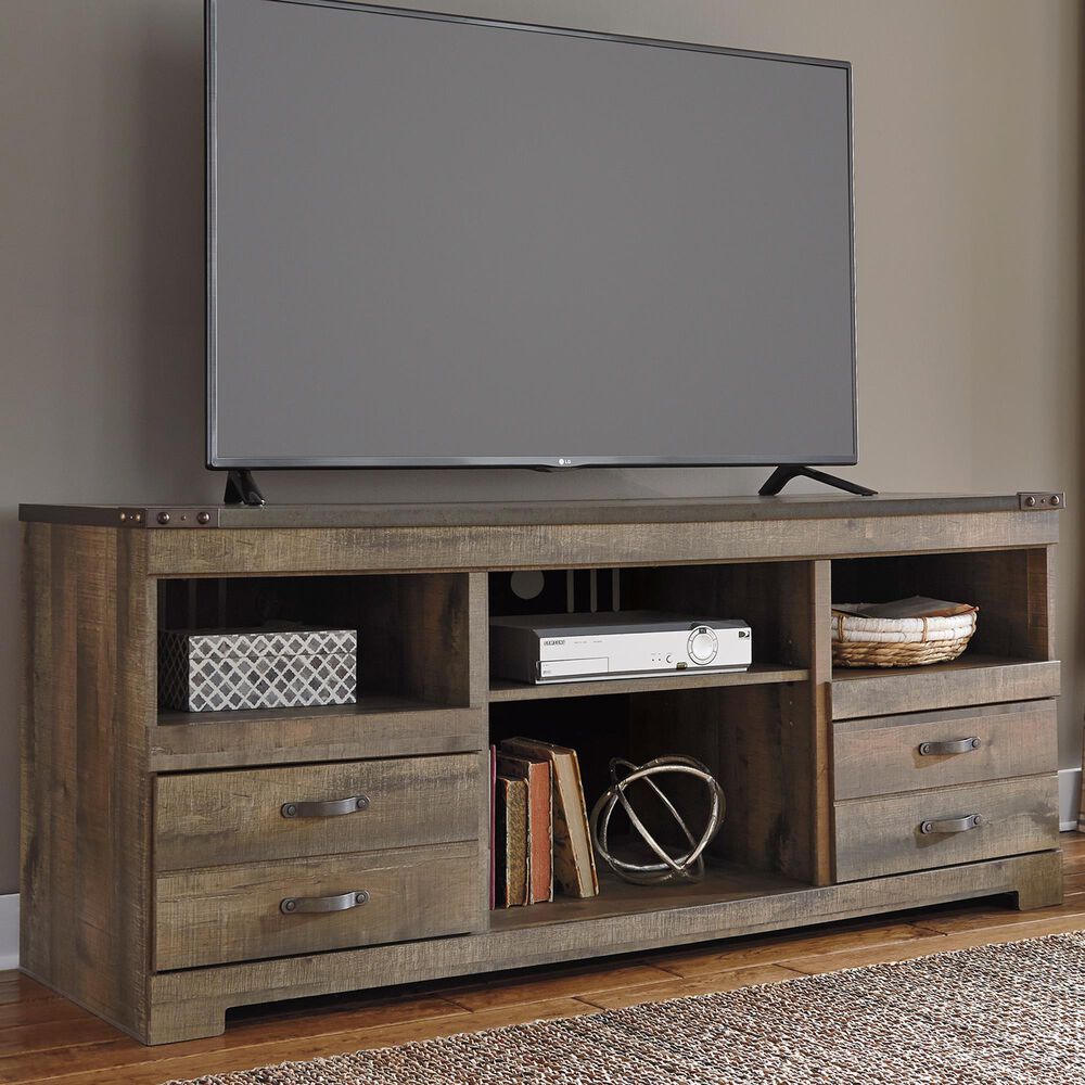 Signature Design by Ashley Trinell 63.5&quot; TV Stand in Brown, , large