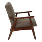 OSP Home Davis Chair in Klein Otter Fabric with Espresso Frame, , large