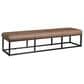 Ashley Joston Accent Bench with Caramel Cushion in Black, , large