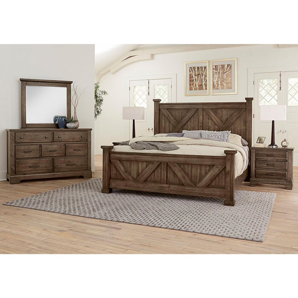 Viceray Collections Cool Rustic 3-Piece Queen Bedroom Set in Mink, , large