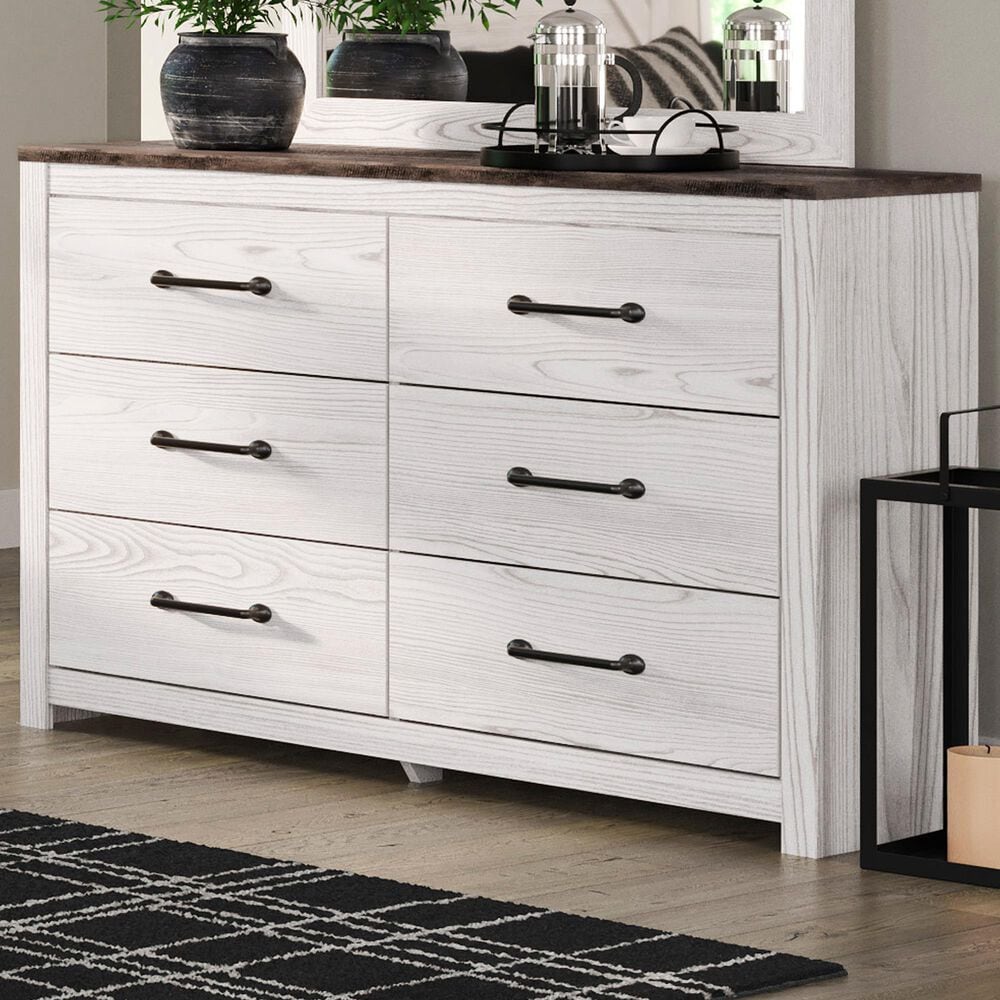 Ashley Gerridan 6 Drawers Dresser in White and Gray, , large