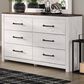 Ashley Gerridan 6 Drawers Dresser in White and Gray, , large