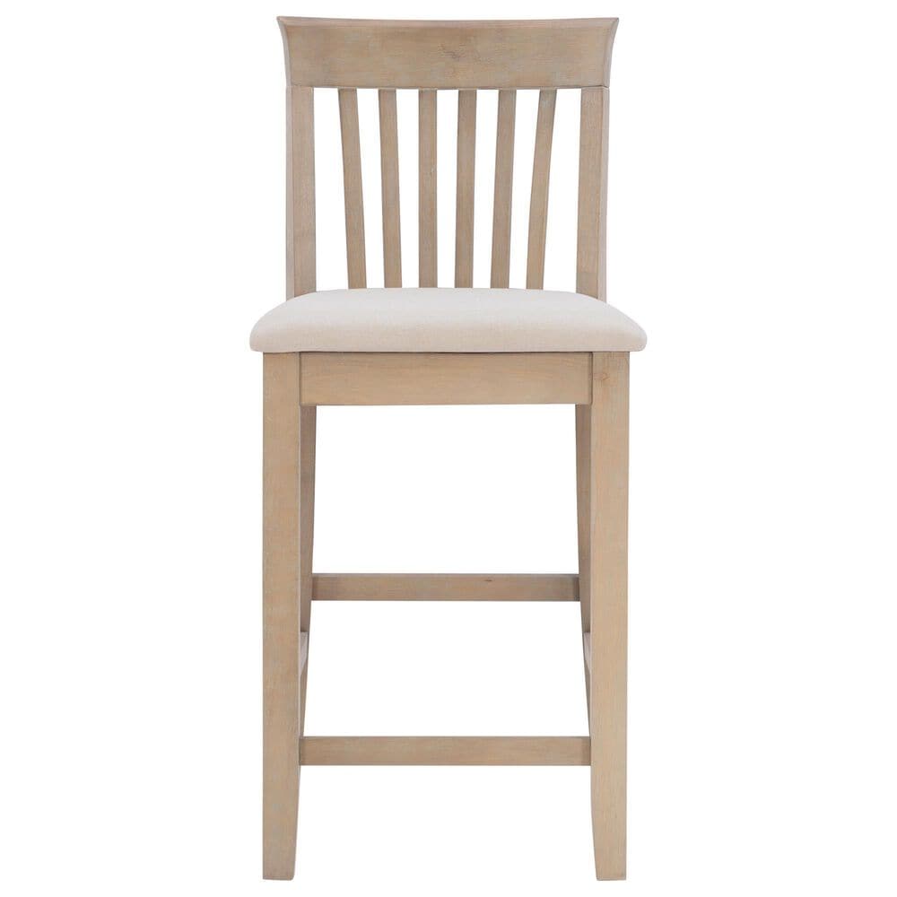 Linon Home Decor Torino Craftsman Counter Stool in Grey Wash, , large