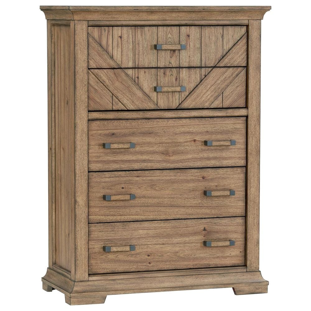 Sasha Lee Eagle River 5-Drawer Chest in Hickory, , large