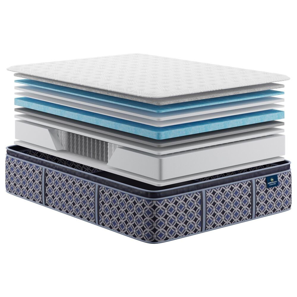 Serta Perfect Sleeper Signature Cottonwood Valley Medium Pillow Top Queen Mattress with Serta Bronze Baselogic Adjustable Base, , large