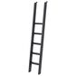 Wycliff Bay Willow Lane 4-Piece L-Shaped Desk with Bookcase and Ladder in Ebony Black, , large