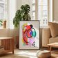 HOMLUX 24" x 18" Canvas Art with Black Frame in Multicolor, , large