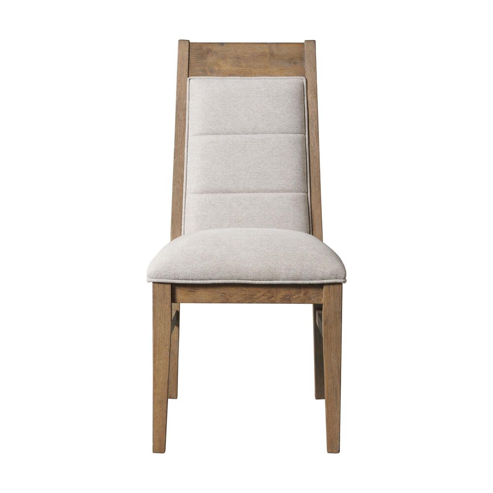 Hawthorne Furniture Landmark Upholstered Side Chair w/Webbed Seat in Weathered Oak, , large