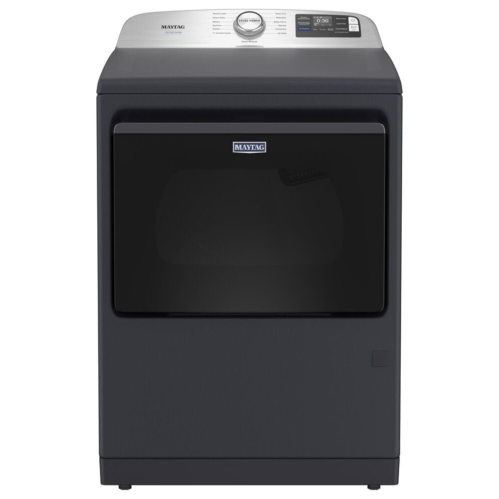 Maytag 7.4 Cu Ft. Smart Front Load Electric Dryer with Pet Pro Option in Midnight Steel, , large