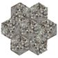 Dal-Tile Pebble Oasis Coastal 12" x 10" Tri-Hexagon Natural Stone Mosaic Sheet, , large
