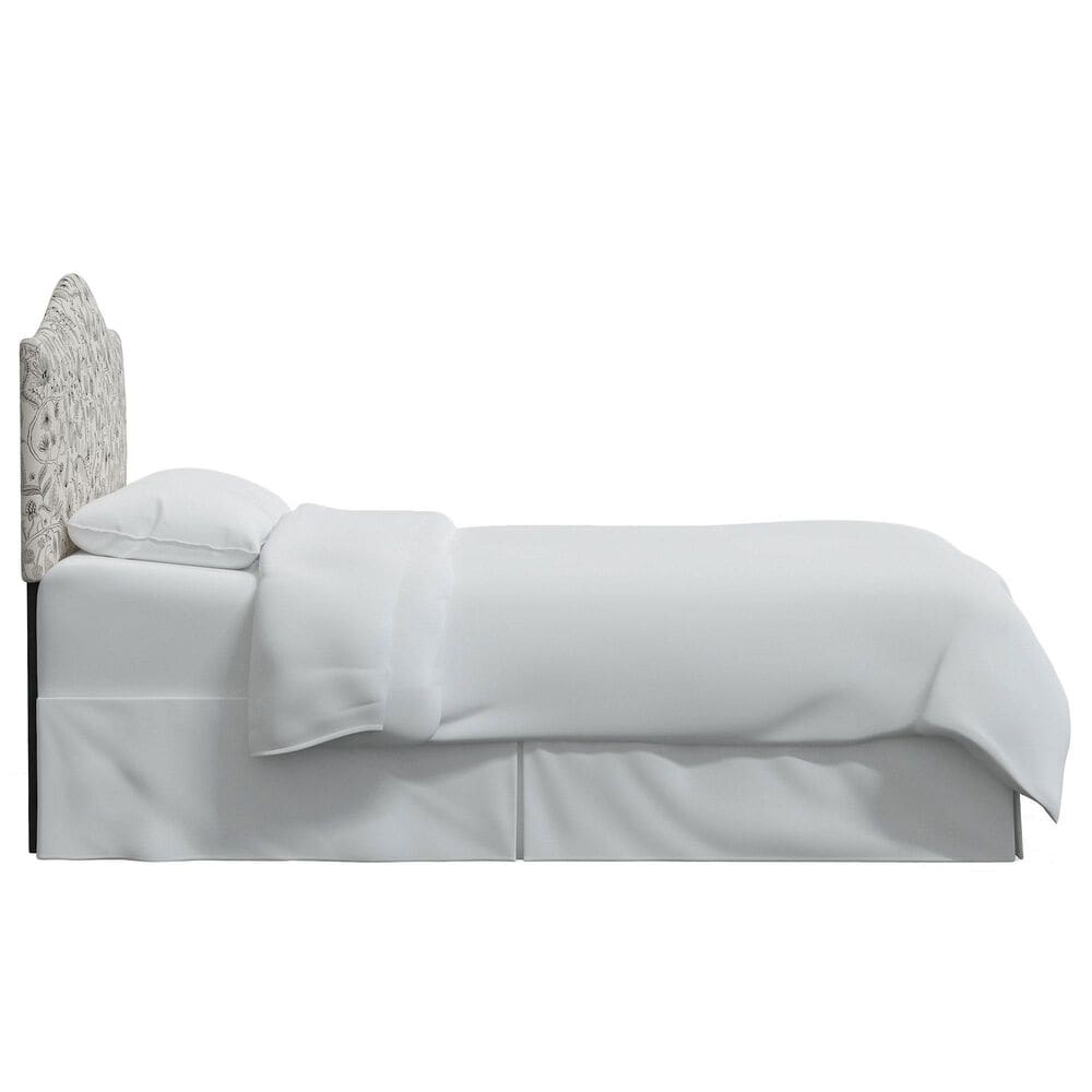Rifle Paper Co Crafted by Cloth &amp; Company Mayfair Twin Headboard in Aviary Black/Cream, , large
