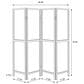 Coaster Mattison 4-Panel Room Divider Folding Shoji Screen in Natural and Soft White, , large