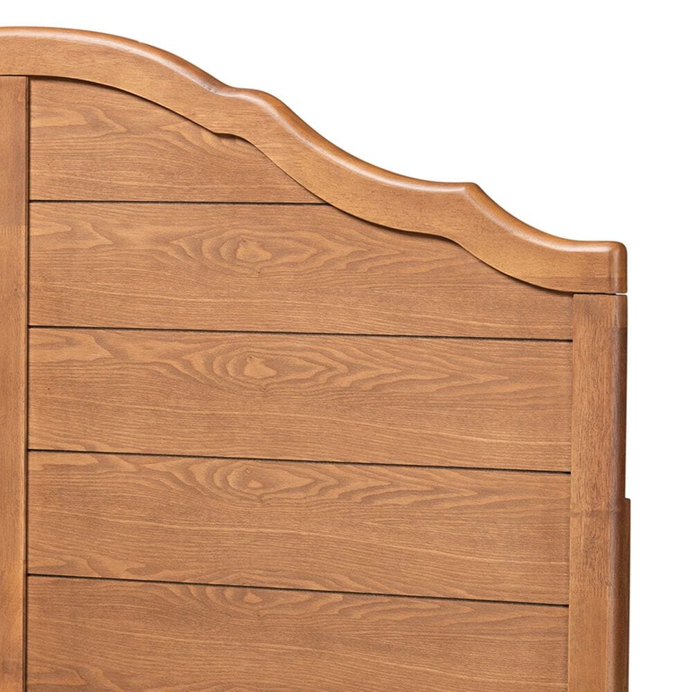 Baxton Studio Clive King Panel Headboard in Ash Walnut, , large