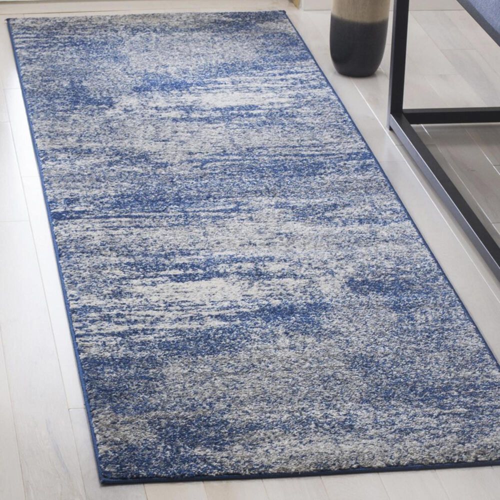 Safavieh Evoke EVK272A-29 2"2" x 9" Navy and Ivory Runner, , large