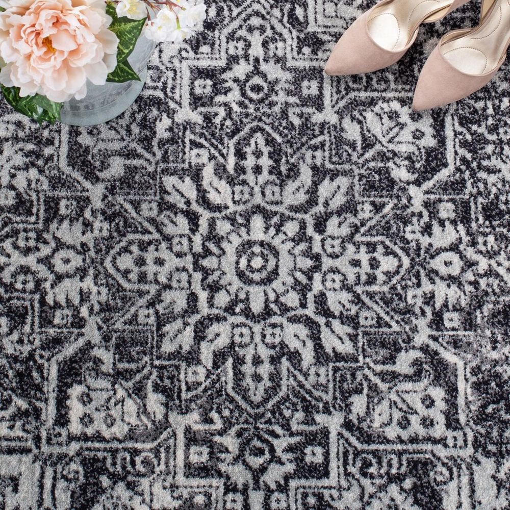 Safavieh Evoke EVK256R 10&#39; x 14&#39; Black and Grey Area Rug, , large