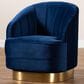Baxton Studio Fiore Swivel Accent Chair in Royal Blue, , large