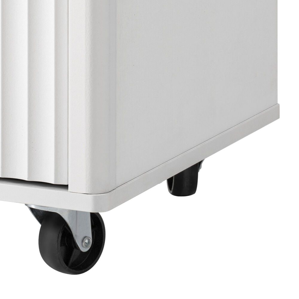 HOMLUX 56" Kitchen Island with Drop Leaf in White, , large