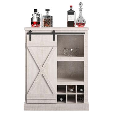DHP Meadow Park Bar Cabinet in Rustic White, , large