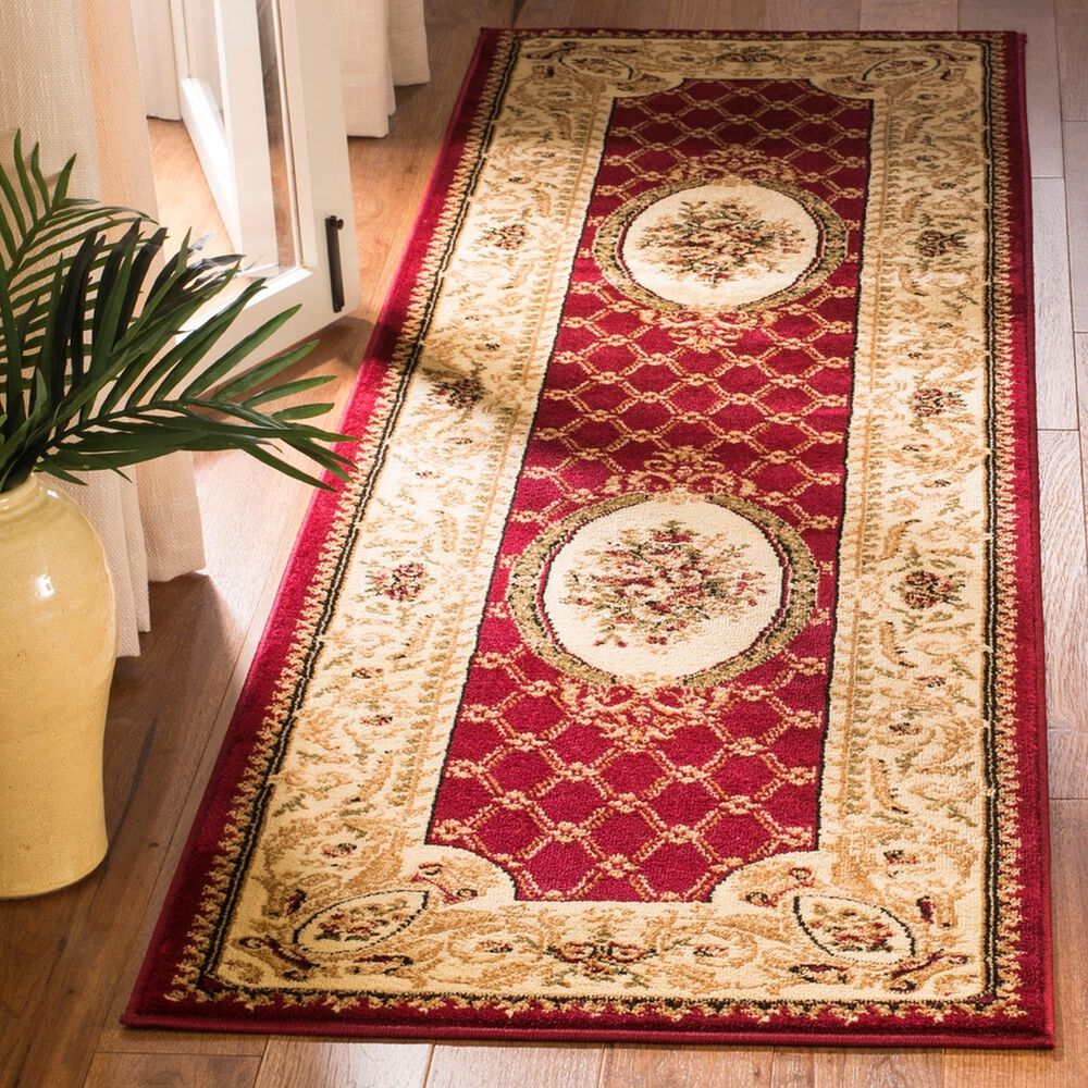 Safavieh Lyndhurst LNH223 2&#39;3&quot; x 8&#39; Red and Ivory Runner, , large