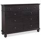 Riva Ridge Oxford 8-Drawer Chesser in Black, , large