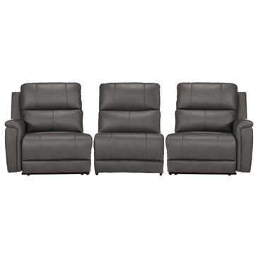 Ashley 3-Piece Power Symmetrical Reclining Sectional Sofa in Anchor, , large