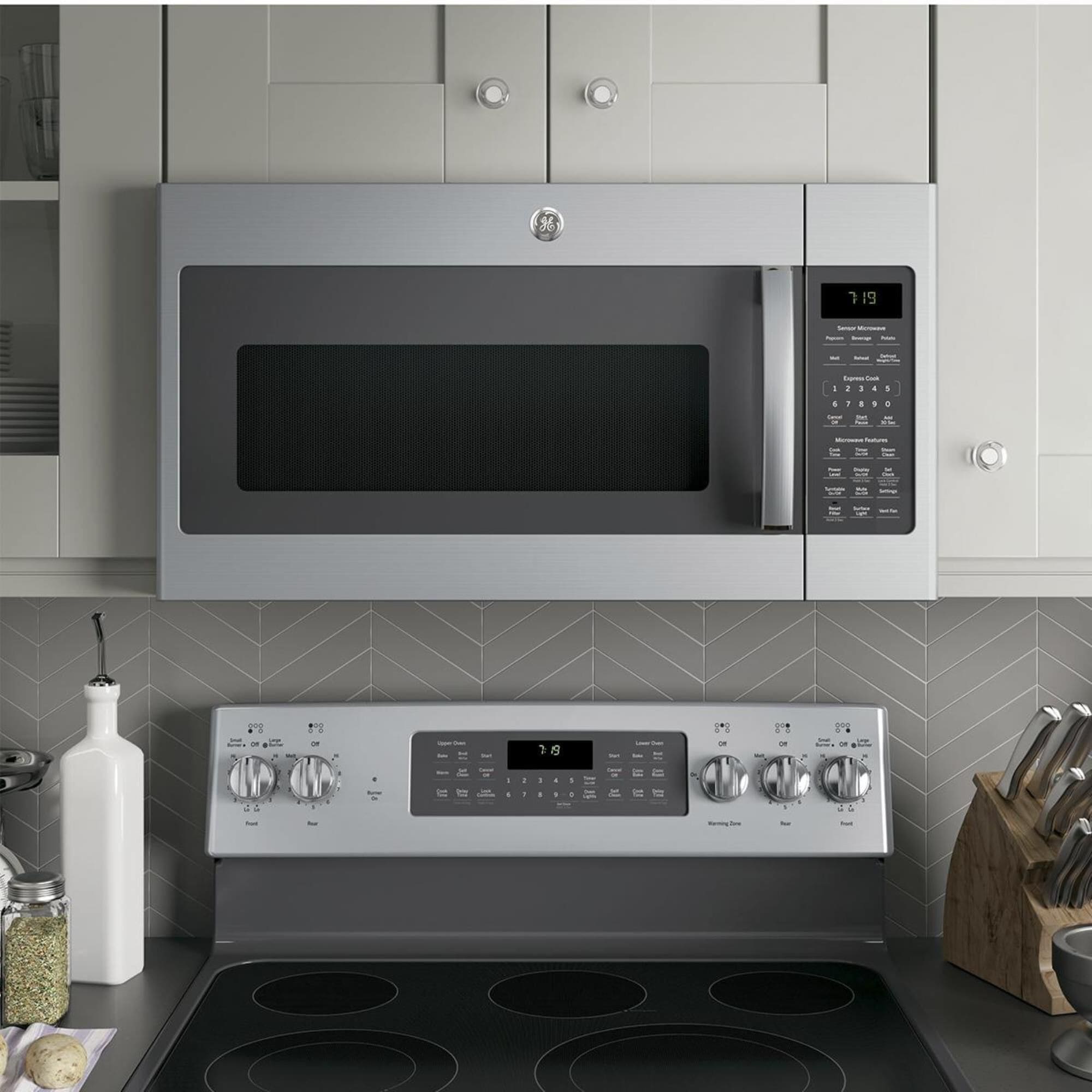 Microwave ge deals over the range