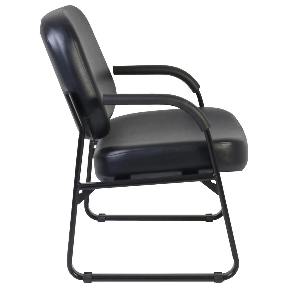 Regency Global Sourcing Victor Big &amp; Tall Guest and Reception Chair in Black, , large