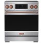 Thor Kitchen Gordon Ramsay 4.8 Cu. Ft. Professional Induction Range with Rose Gold Handle Kit in Stainless Steel, , large