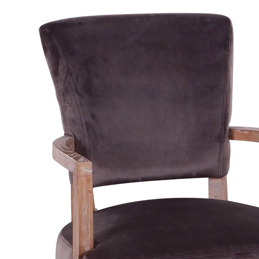 Home Trends &amp; Design Mindy Arm Chair in Asphalt Gray, , large
