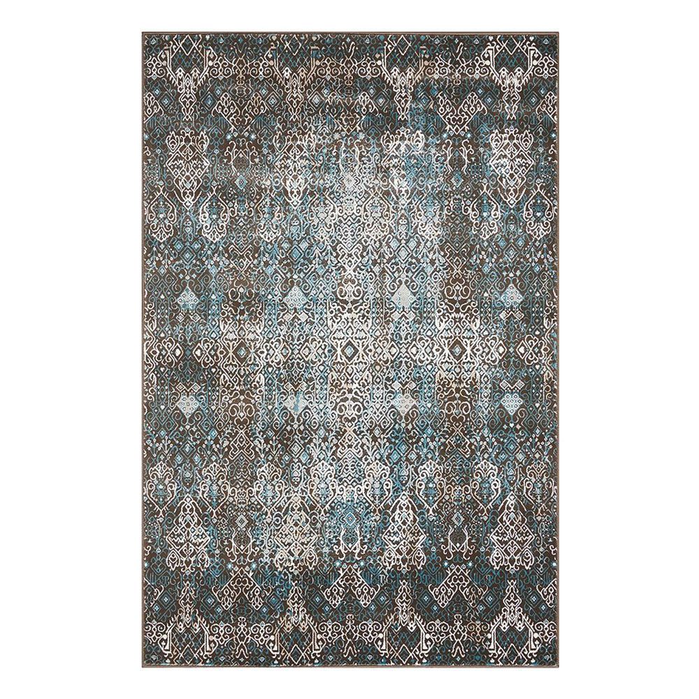 Nourison Karma KRM04 3"9" x 5"9" Blue Area Rug, , large