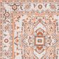 Safavieh Cabana CBN680B 8" Round Beige and Orange Indoor/Outdoor Area Performance Rug, , large
