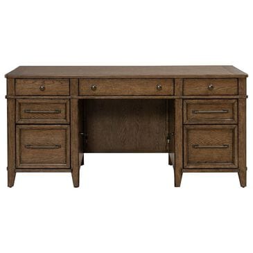 Liberty Furniture Carolina Park Junior Executive Desk in Amber Brown, , large