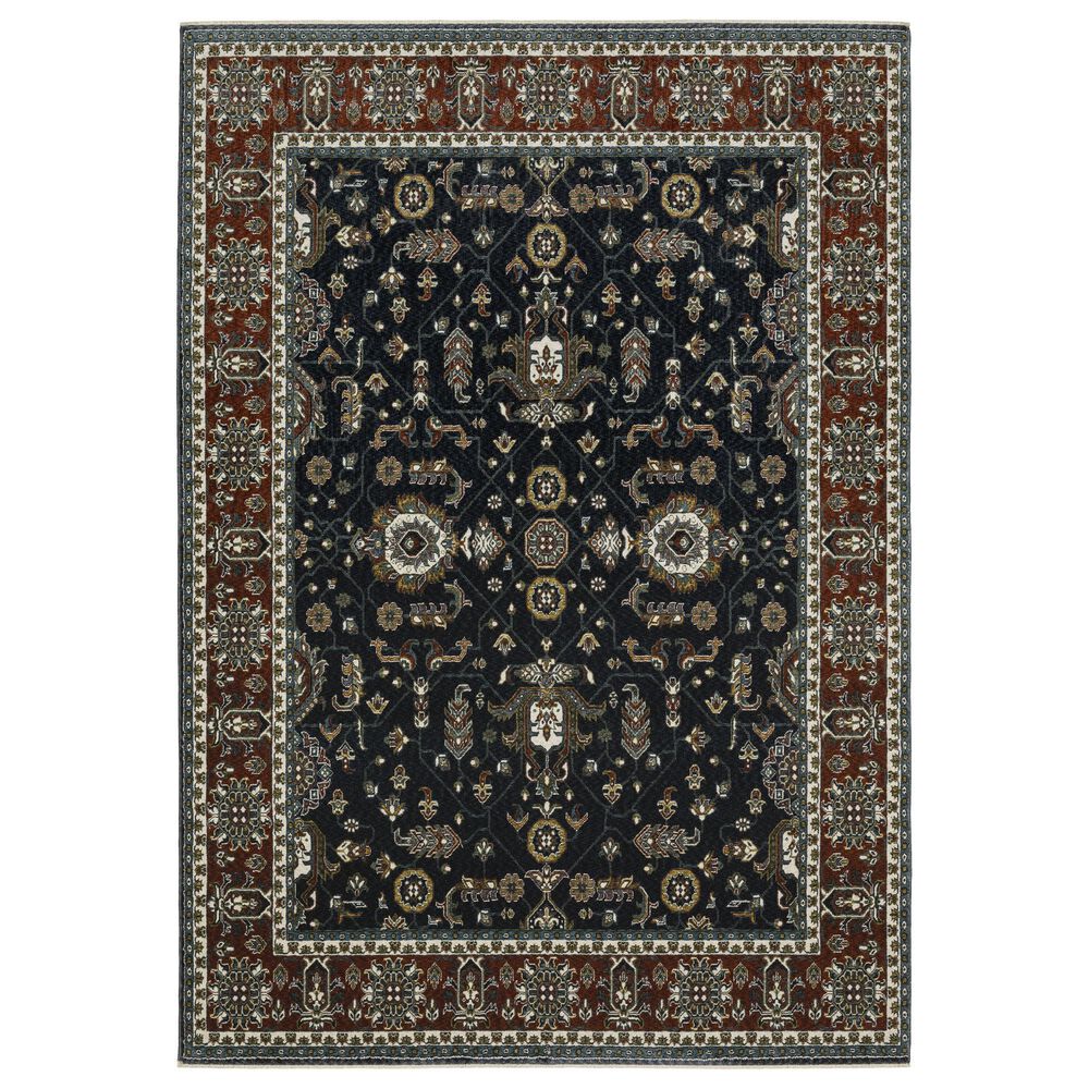 Oriental Weavers Vivian VI05A 2"3" x 7"6" Blue Runner, , large