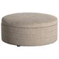 Jonathan Louis Large Round Storage Ottoman in Krasna Tortoise, , large