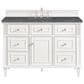 James Martin Vanities Lorelai 48" Single Vanity in Bright White with 3 cm Parisien Bleu Quartz Top, , large