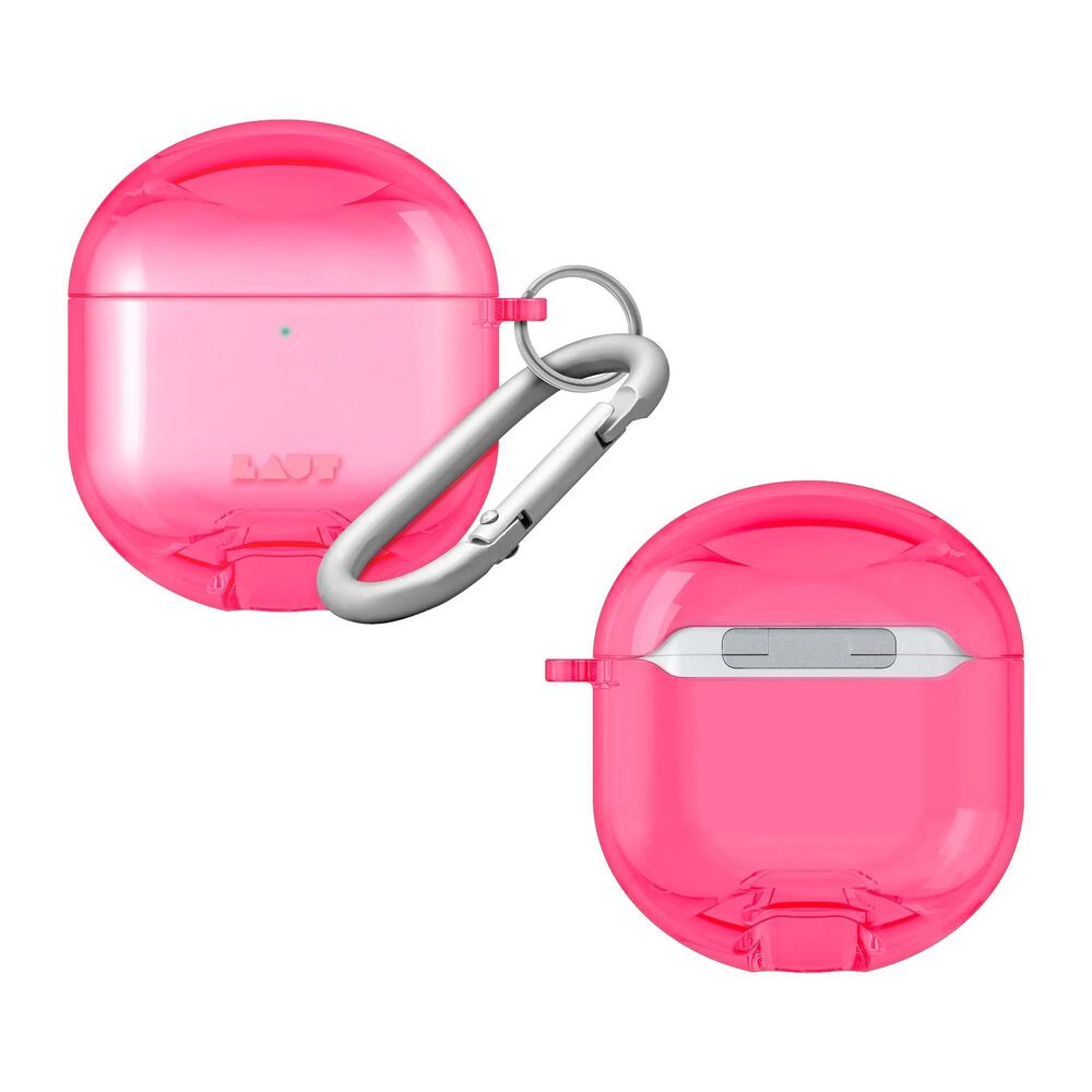 LAUT Aero Protect Case for AirPods 4 in Bright Pink, , large