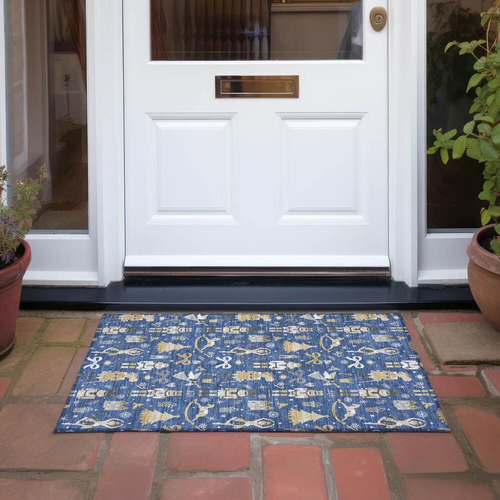 Dalyn Rug Company Wonderland WN35 Navy 2&#39;6&quot; x 3&#39;10&quot; Area Rug, , large