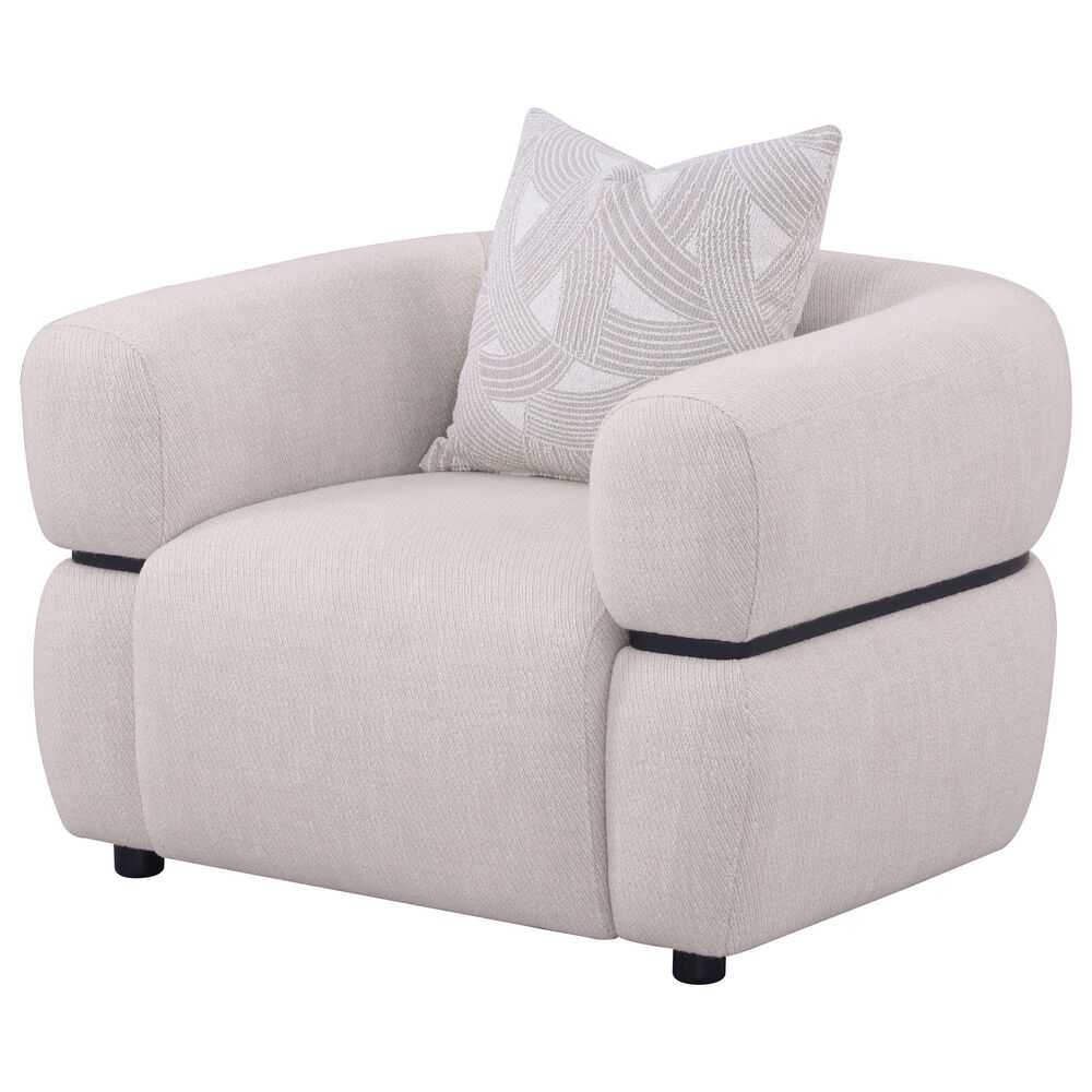 Coaster Jeanette Accent Arm Chair in Beige, , large